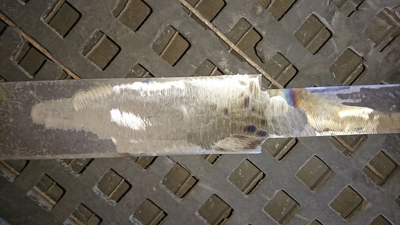 溶接した握り部分